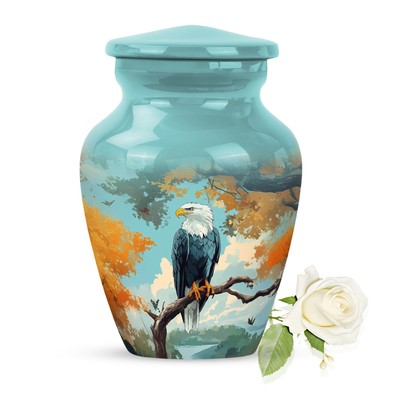 Eagle 3 Inch Human Cremation Urns Mini Keepsake Ashes Memorial Holder Box Urns
