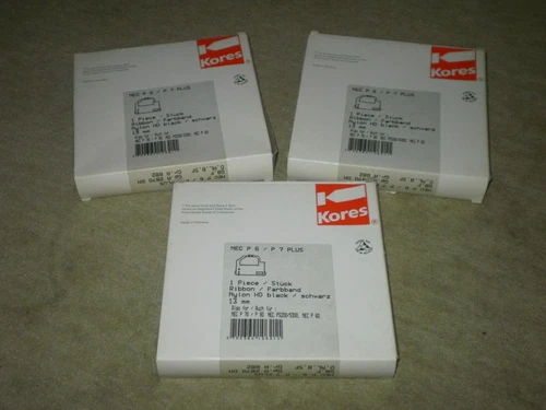 KORES Nylon Farbband für NEC P6 P7 Plus P70 P90 P5200 P5300 schwarz