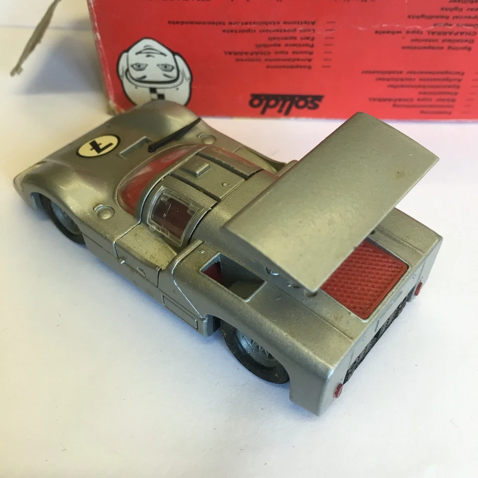 Винтажный Solido сделано во Франции No 169 Chaparral 2F серебро в коробке - Изображение 2 из 4