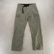 Arc'Teryx Pants Womens 10 Hiking Palisade Outdoor Gray Belted Mid Rise Stretch