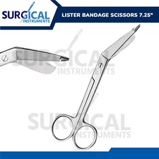 Lister Bandage Scissor 7.25" - Ideal for EMT and Nurse Stainless German Grade
