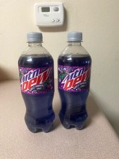 2022 New Mountain Dew Mtn Dew Purple THUNDER 2-20oz Berry Plum Dew Bottles