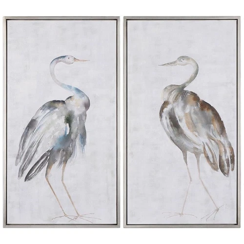 Uttermost Summer Birds Wood Acrylic Framed Art in Multi-Color (Set of 2) - Picture 1 of 4