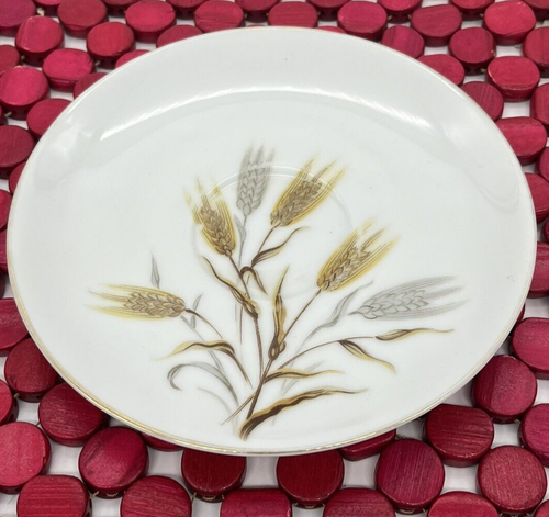 Noritake China 5414 WHEATON Saucer Wheat gold rim Vintage MCM - Picture 4 of 7