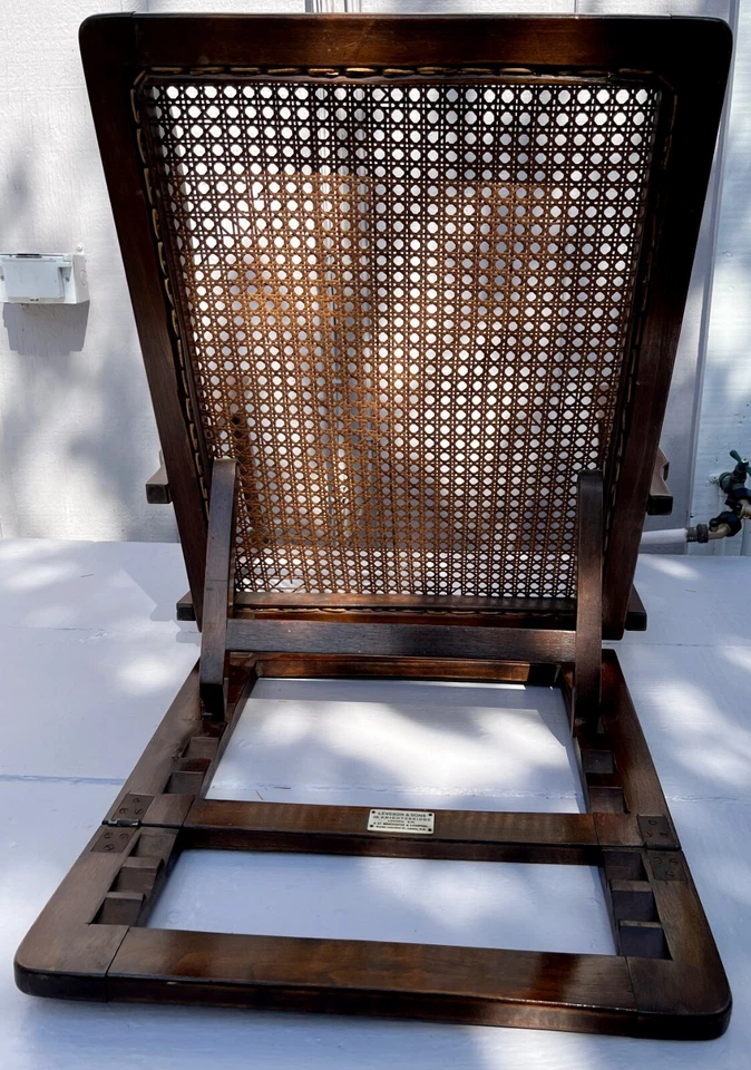 Respaldo victoriano de mimbre de Inglaterra Foto 3 de 4