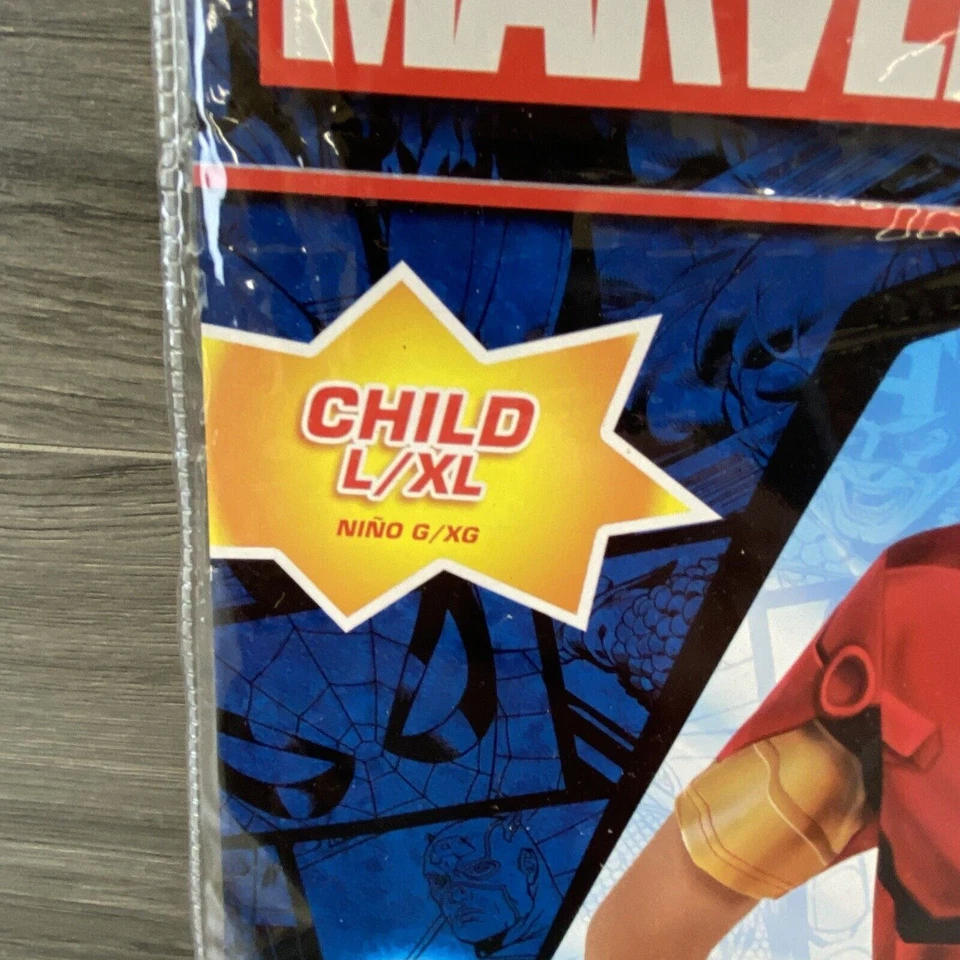 Marvel Iron Man Niños L/XL Camisa Halloween Disfraz Juegos con disfraces Vestir Foto 2 de 4