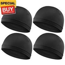 4Pcs Wave Cap for Men Silky Durags Elastic Band Wave Caps for 360 540 720 Waves