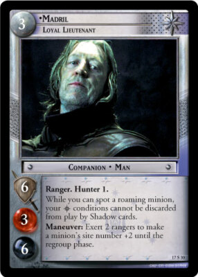 LOTR: Madril, Loyal Lieutenant [Ungraded] The Rise of Saruman Lord of the Rings 