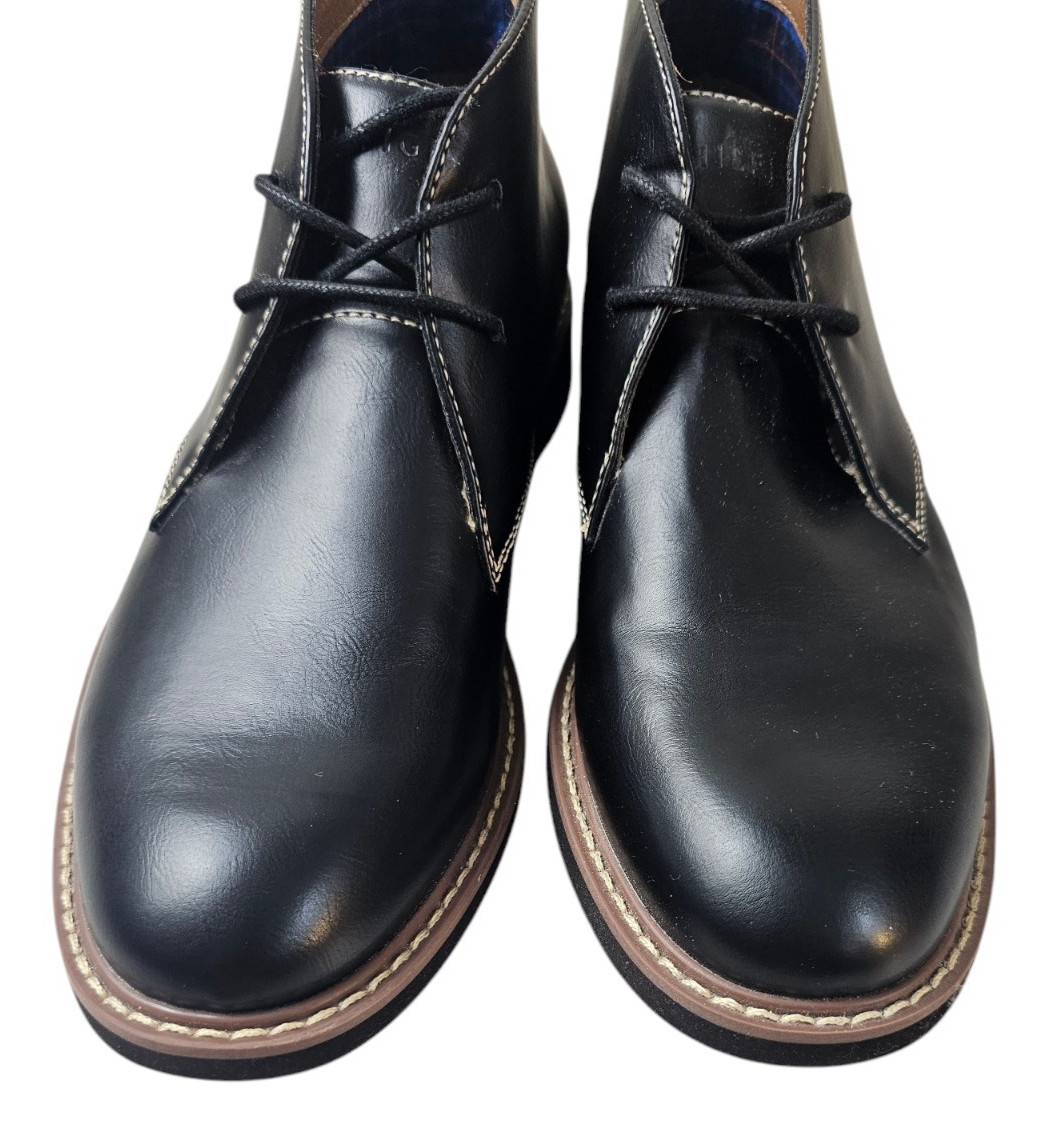 TOMMY HILFIGER Men’s Black Formal Dress Shoes Size 8M Memory Foam Leather Soles thumbnail 14