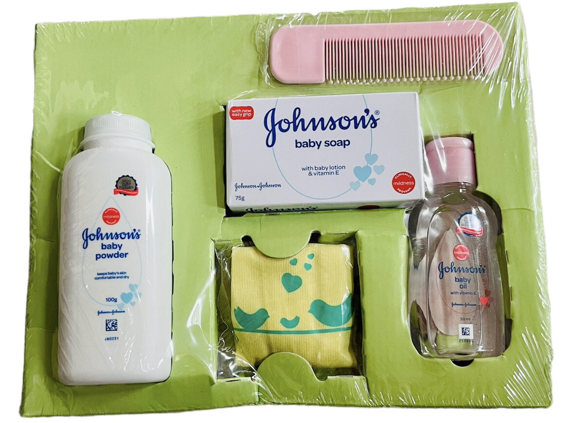 Johnson'S First Touch Baby Gift Set, Baby Bath, Skin & Hair