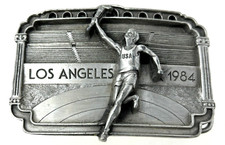 1984 Los Angeles Olympics Limited Edition Arroyo Grande Belt Buckle 3.5" Pewter
