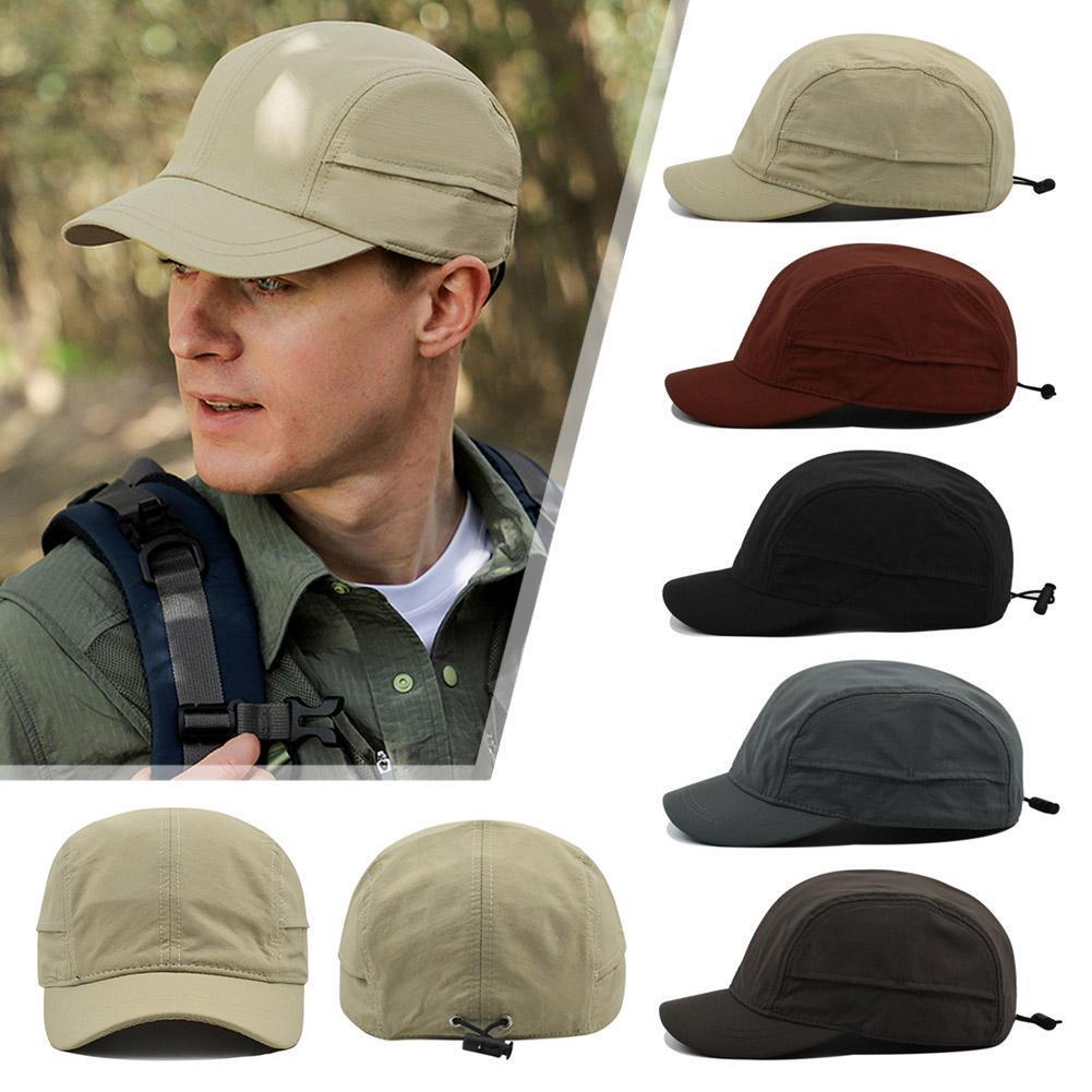 APL Cappellino ad Asciugatura Rapida con Tesa Corta Cappello Solare Sottile per Estate 