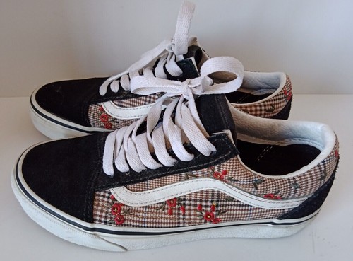 VANS Old Skool Glen Plaid Floral Beige 