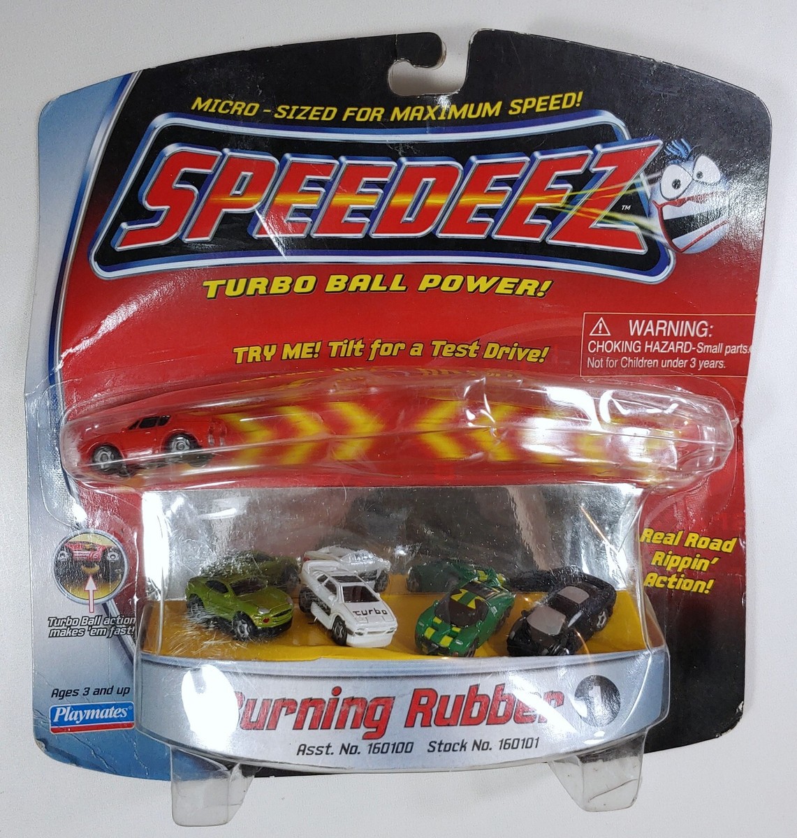 VTG Playmates Speedeez: Burning Rubber - Micro Die Cast Sport Car