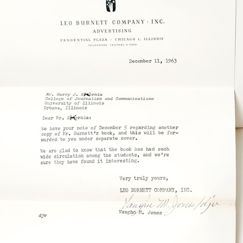 Communications of an Advertising Man 1st Ed Leo Burnett w/ Letter of Provenance - Picture 13 of 22