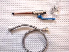 Franke Triflow Water Filtration System Shut Off Valve & Hose Replacement Parts