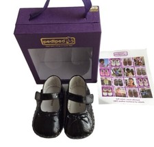 Pediped Baby Girl Black Shoes 6-16 Months NIB