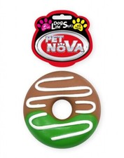 Hunde Donut ca. 10cm - quietschendes Spielzeug Hund
