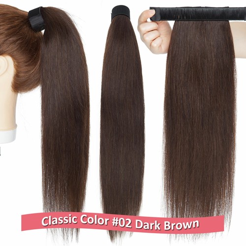 US Brazilian 100% Real Remy Human Hair Claw In On Ponytail Extensions Thick 120G - Picture 58 of 59