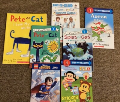 lot of seven step 1 books and two step 2 books