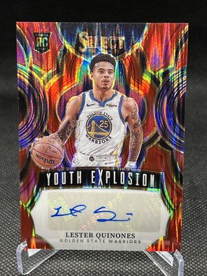 2023 Select Lester Quinones RC Youth Explosion Auto Red Prizm /49 Warriors   