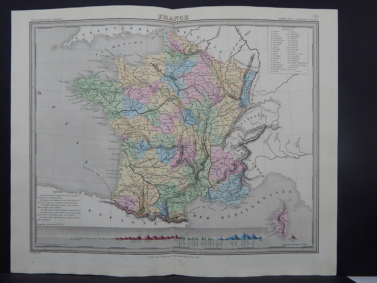 フランスアンティーク　MAP 1655 Vintage Map of Paris – the Vintage Map Shop