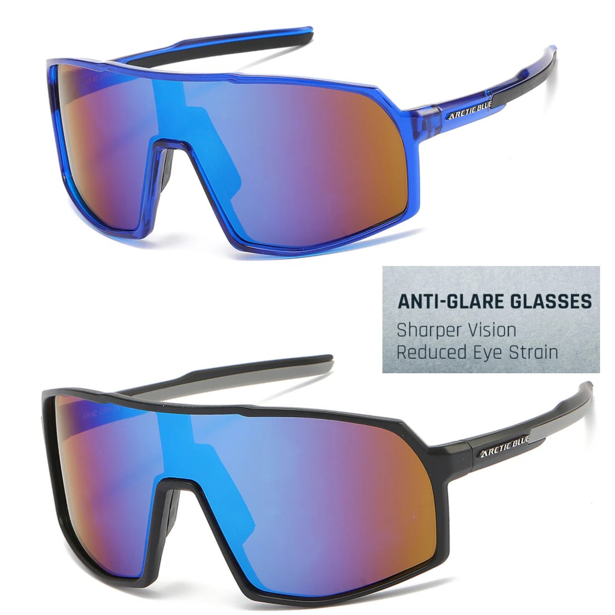New Sport Wrap LARGE Hd Day Driving Vision Hd Sunglasses  display picture 3