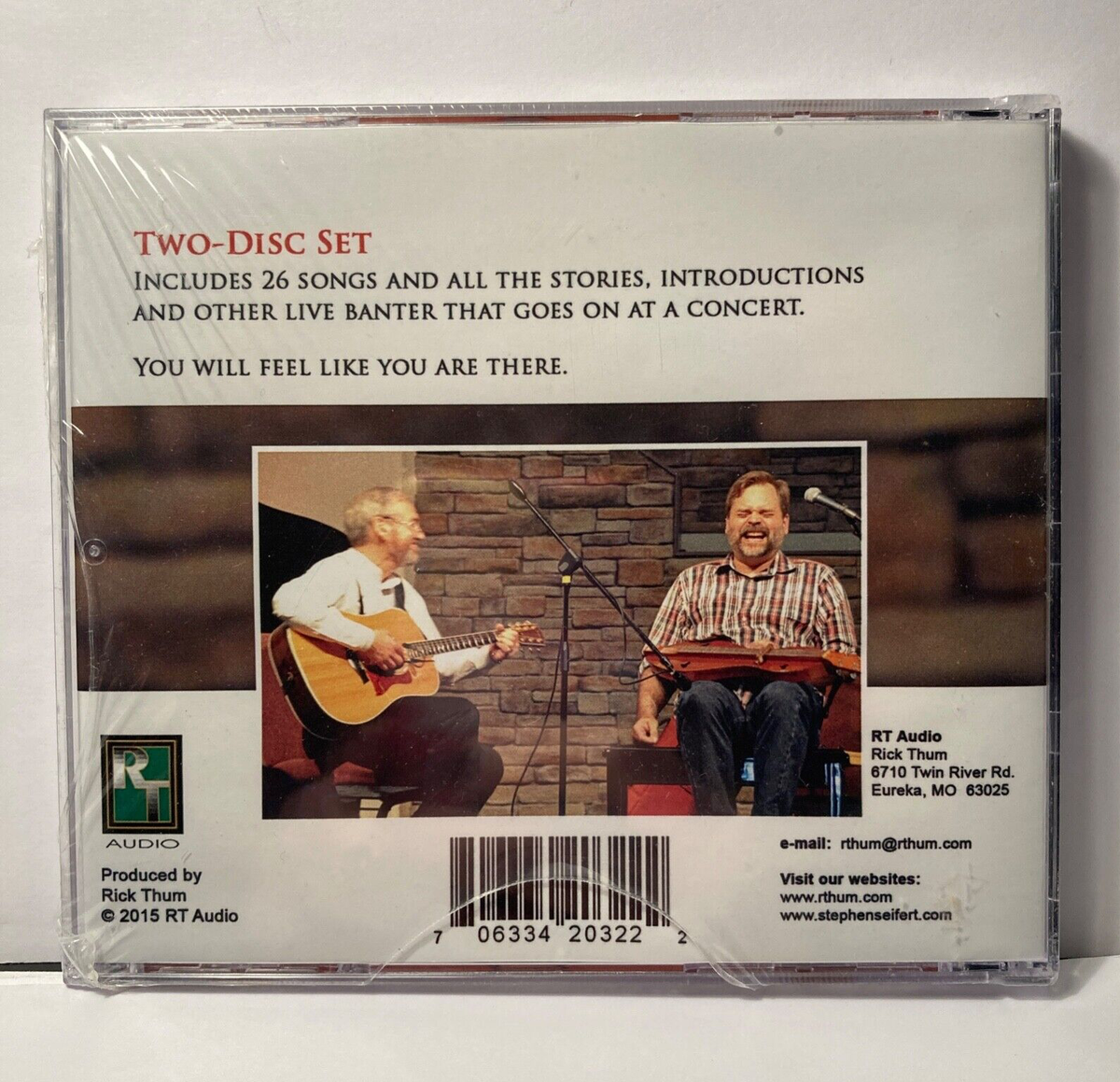 STEPHEN SEIFERT & RICK THUM Live 2014 CD [2 Discs] NEW/SEALED | eBay
