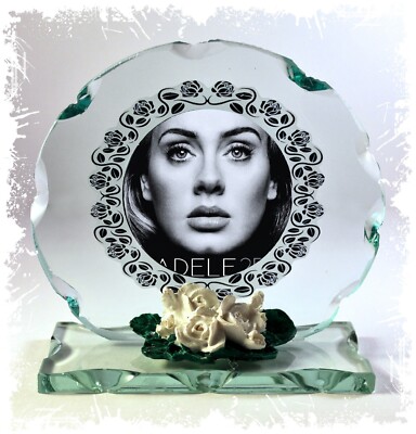 Adele, Hallo. Chasing Pavements, Glastafel limitierte Auflage von Cellini Plaques