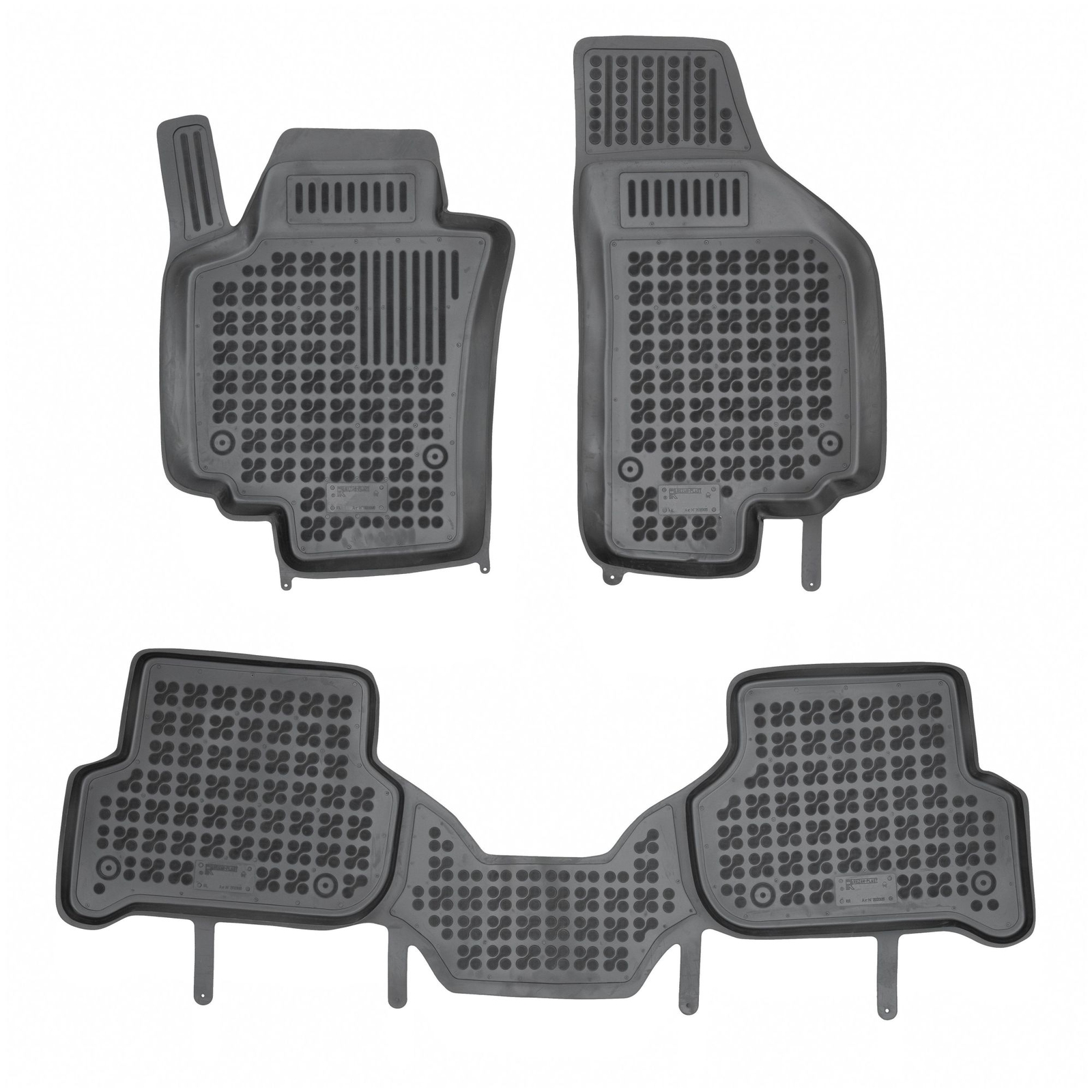 Tapis voiture caoutchouc Seat Altea anti-boue avec rebords hauts 3D Rezaw-Plast