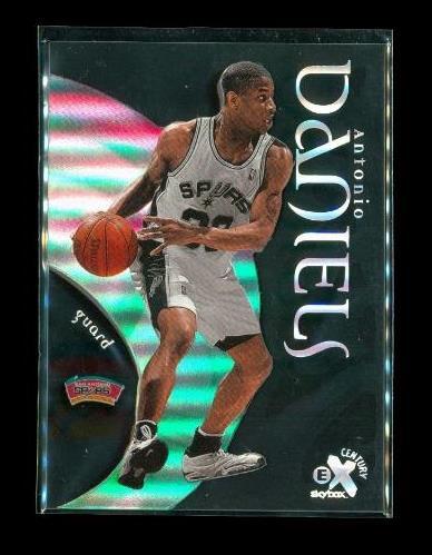 1998-99 SKYBOX EX CENTURY See Thru Basketball Card #52 ANTONIO DANIELS Spurs