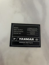 yanmar l100n Diesel engine replacement sticker