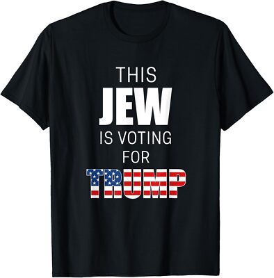 Jews For Trump 2020 Election President Jewish Conservative Small, Black 