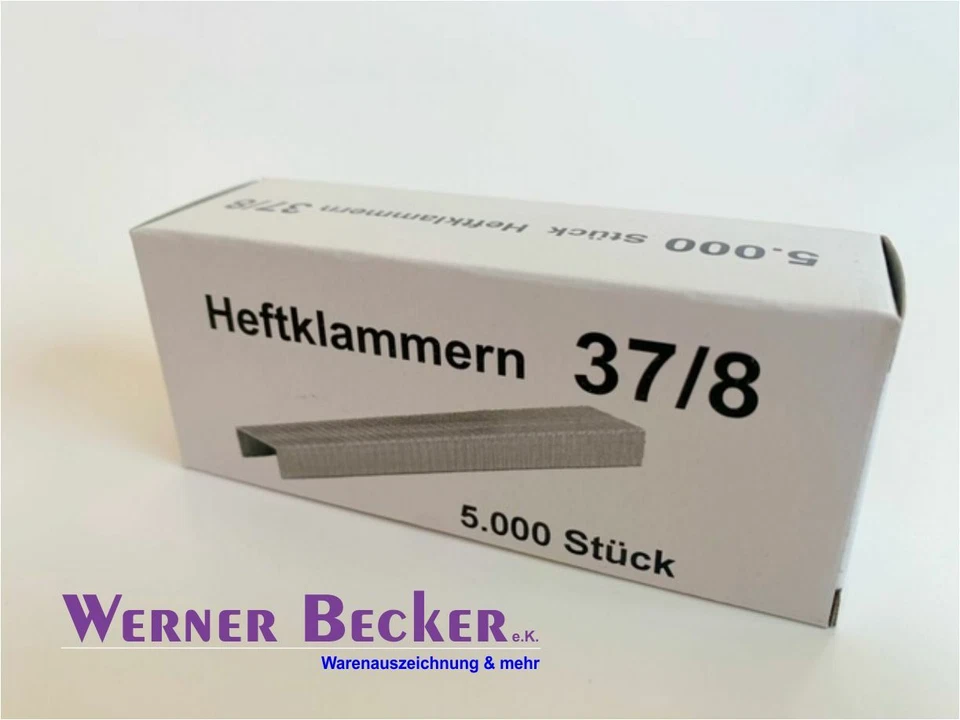 5.000 Heftklammern 37/8 für Handtacker / Heftzange Bespannen Befestigen R23