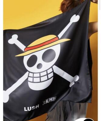 LUSH x One Piece Pirate Flag Knot Wrap | eBay