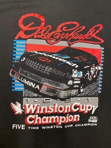 Camiseta Campeón Copa Winston NASCAR 1990 Dale Earnhardt Talla Grande - Imagen 2 de 6