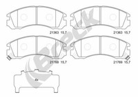 Breck BremsbeläGe Vorne FüR Mitsubishi Outlander III CitroëN C-Crosser