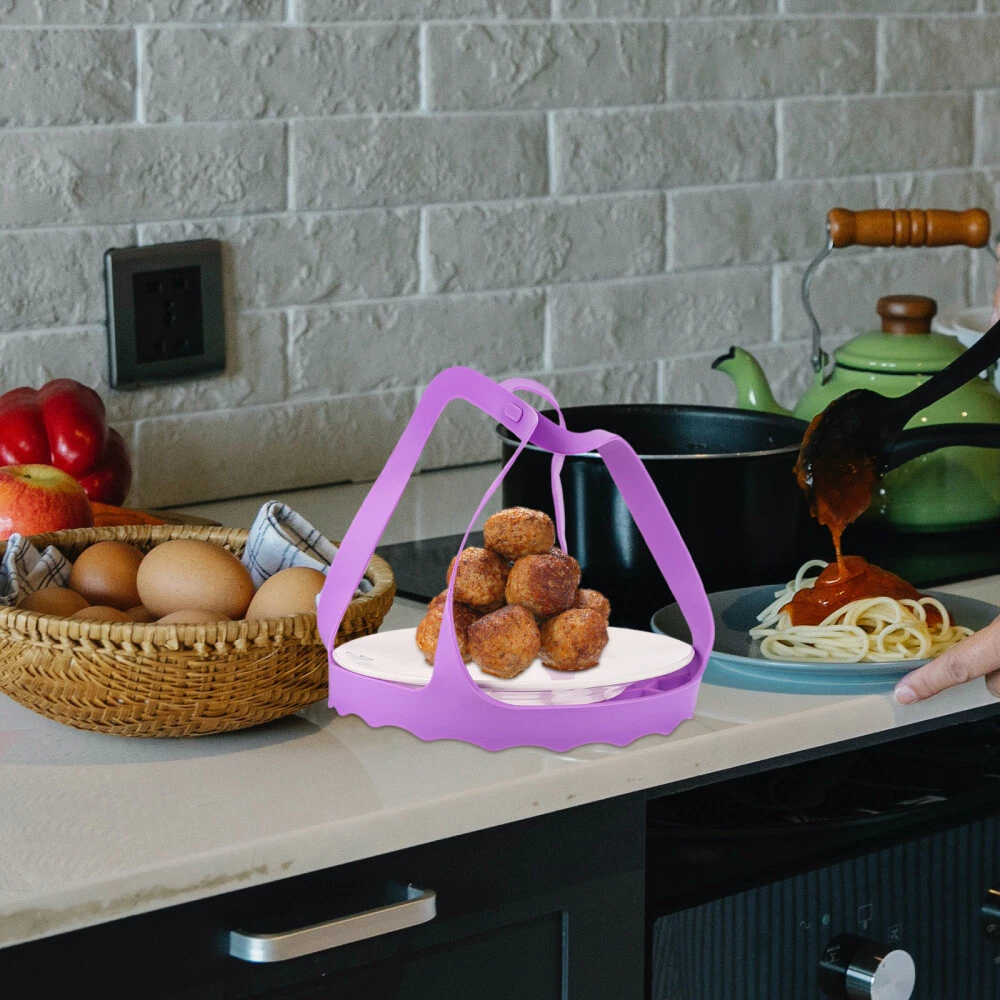 Silicone Egg Cooker Steamer Basket with Vegetable Drain Rack