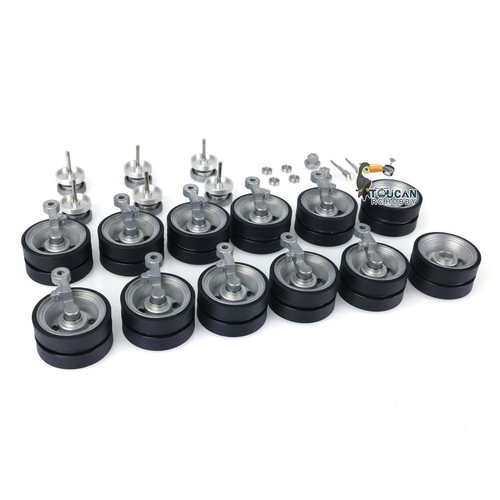 Metal Road Wheels for Henglong RC 1/16 Walker Bulldog 3839 Tank Model Parts - Picture 3 of 9