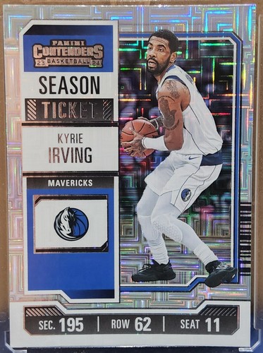 2023-24 Panini Contenders Season Ticket Mojo Prizm Kyrie Irving #25 Mavericks SP