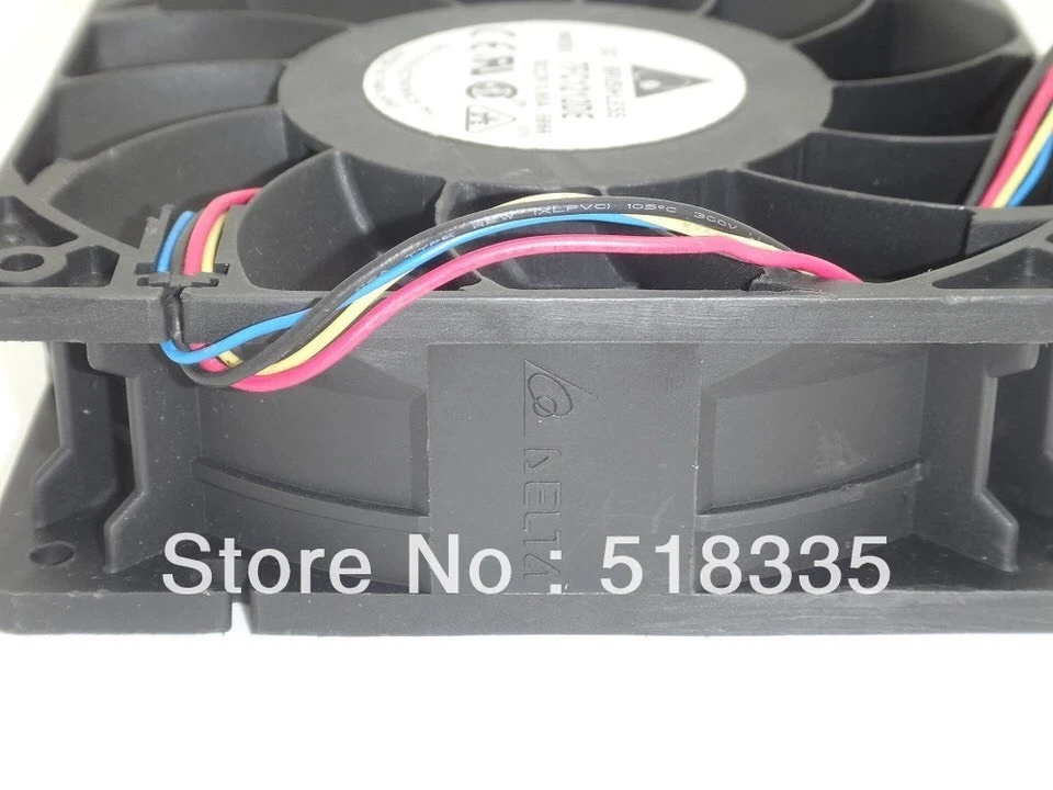 Delta Tfc1212de Powerful Cooling Fan 12038 12v 3.9A 252crm 5200rpm - Image 3 of 4