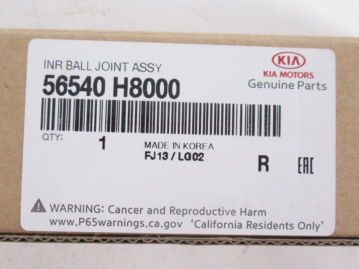 Genuine OEM Kia 56540 H8000 Inner Tie Rod End Ball Joint Assy 2018