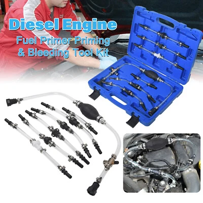 ACELECTRONIC Diesel Tools Diesel Priming & Bleeding Kit -Fuel Male &Female Fittings Universal