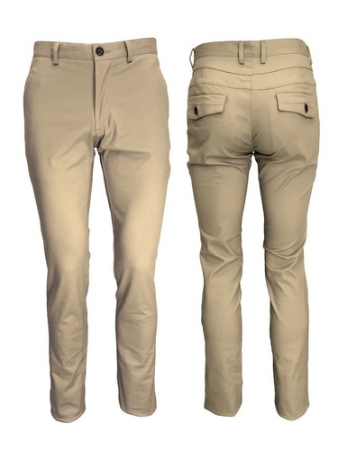 MEN'S STRETCH SLIM FIT CHINO TROUSERS - Picture 5 of 7