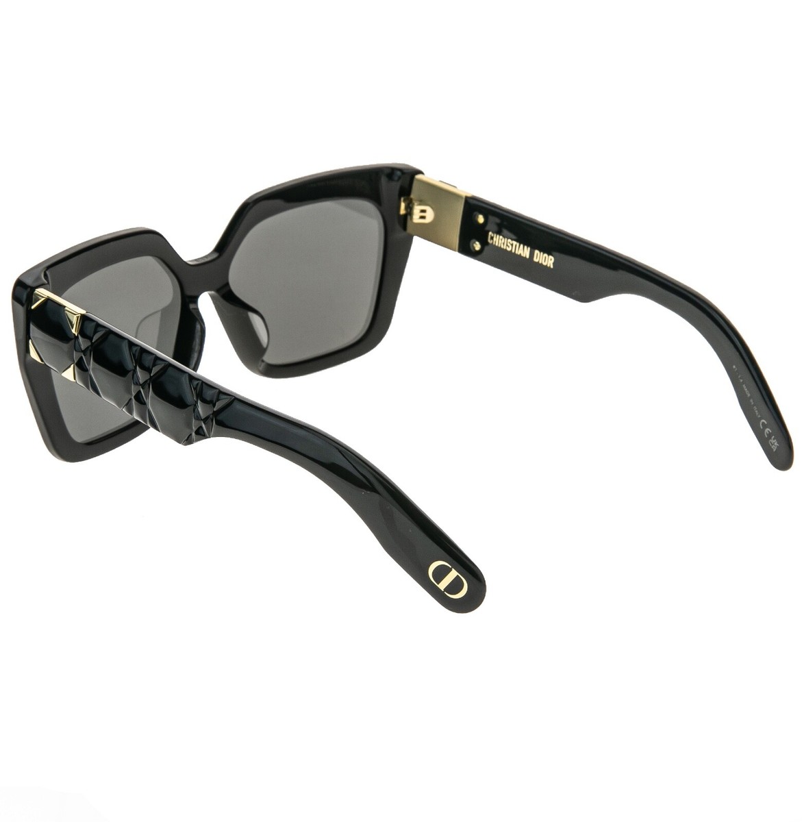 CHRISTIAN DIOR Lady 9522 Black Cannage Paris Logo S2F