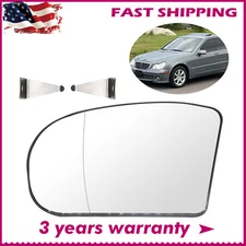 Driver Side Rearview Mirror Glass Heated for Benz E-Class E320 E350 E500 E55 AMG