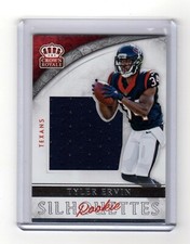 TYLER ERVIN 2016 Crown Royale JUMBO ROOKIE SILHOUETTES JERSEY #12 HOUSTON