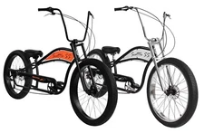 29" Beach Cruiser Bike 7 Speed Stretch Retro Disc Brakes Polish Spoke Biciclet