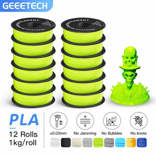 12/8 Rolls Total Geeetech 3D Printer Filament 1.75mm PETG Silk PLA Matte PLA - Picture 4 of 20