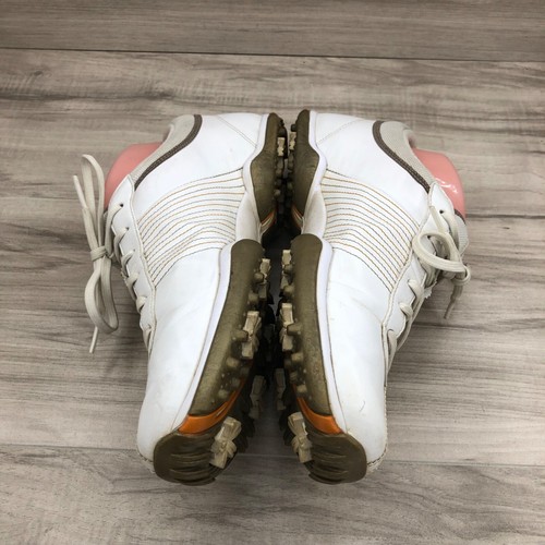 Nike Golf Shoes Womens 9 White Lace Up Soft Spike Cleats - Picture 7 of 11